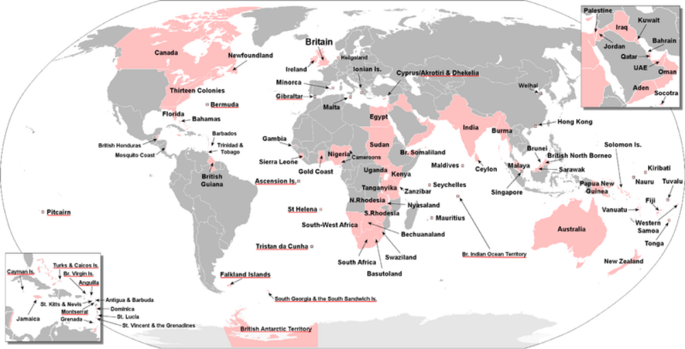 British Colonies in the New World mapping project