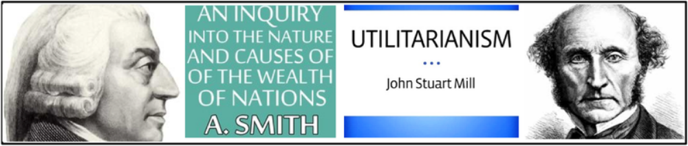 A. The ideological inspiration for economic changes lies in the development of capitalism and classical liberalism associated with Adam Smith and John Stuart Mill .