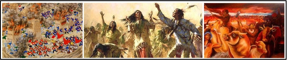 E. Some of the rebellions were influenced by diverse religious ideas &nbsp;(Taiping Rebellion,&nbsp;The Ghost Dance,&nbsp;The Xhosa Cattle Killing Movement)