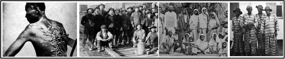 B. The new global capitalist economy continued to rely on coerced and semi-coerced labor migration including Slavery , Chinese and Indian indentured servitude , and Convict labor .