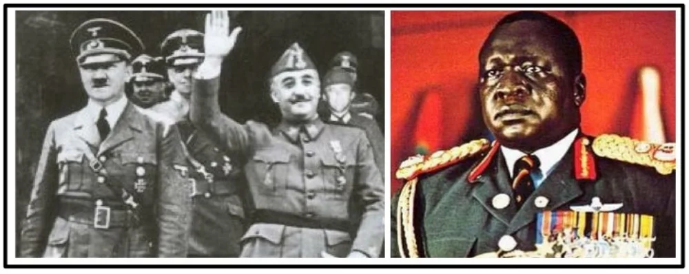 C. Militaries and militarized states often responded to the proliferation of conflicts in ways that further intensified conflict ( Promotion of military dictatorship in Spain , Uganda , and Chile; Build-up of Military Industrial Complex and arms trading) .