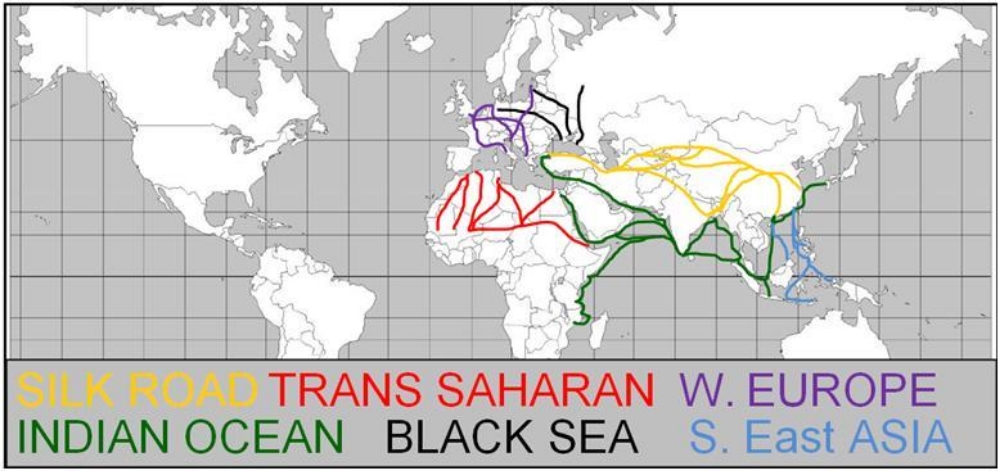 The SOL requires you to know these&nbsp;  6 MAJOR TRADE ROUTES  &nbsp;circa 1500.