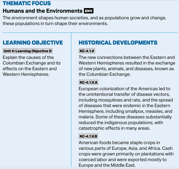 4.3 Columbian Exchange — Freemanpedia