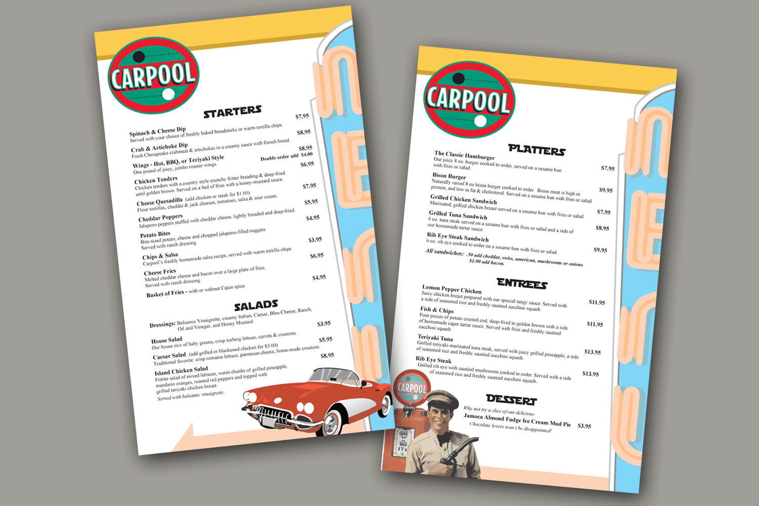 Carpool Menu