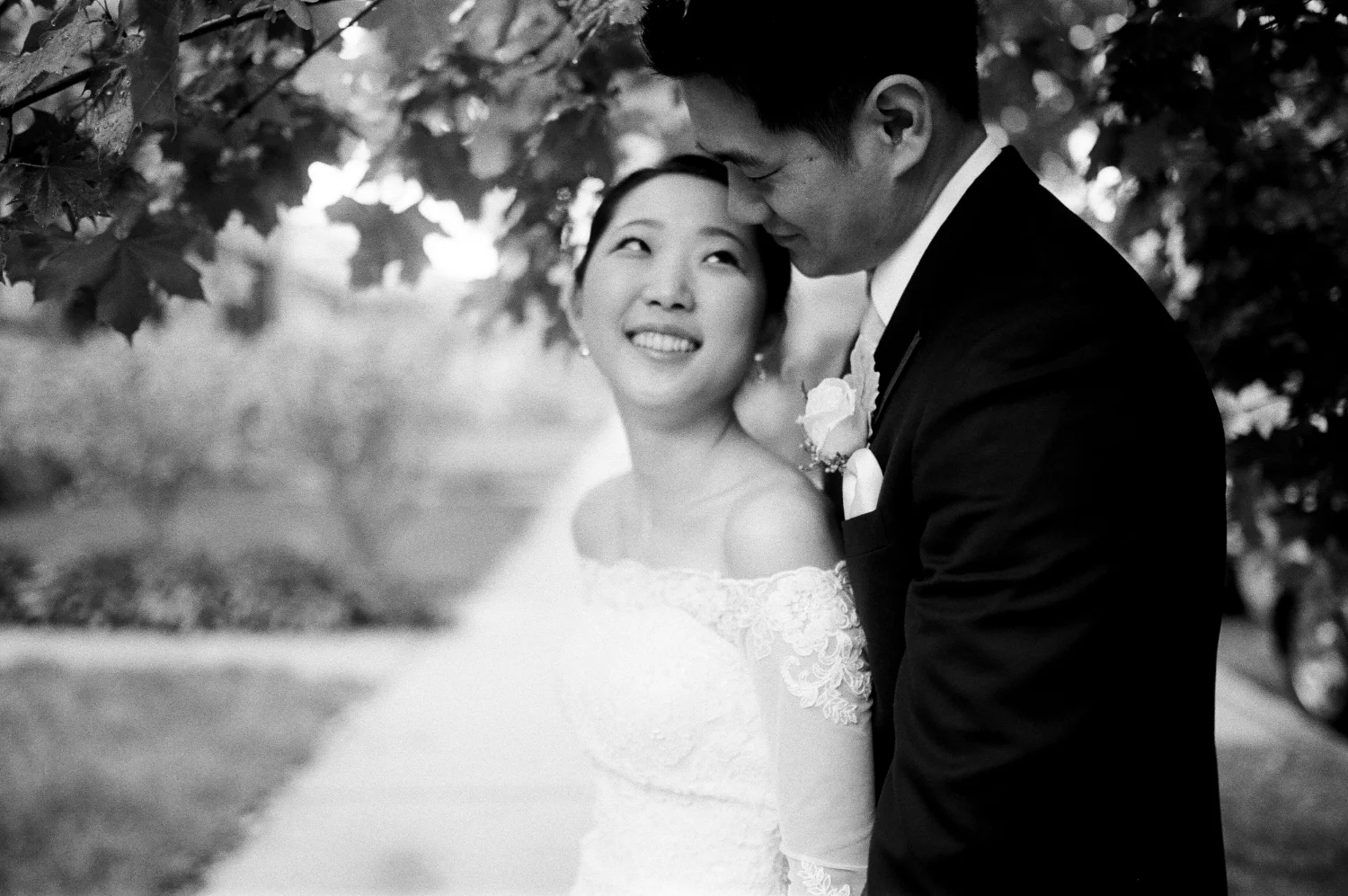 Downtown Chicago Wedding in the Rain