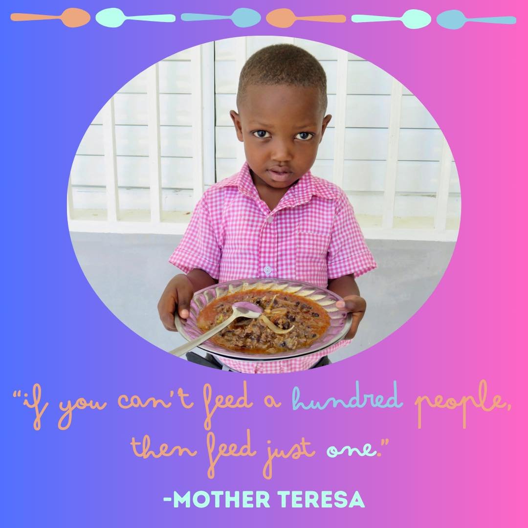&ldquo;If you can&rsquo;t feed a hundred people, then feed just one.&rdquo; ~Mother Teresa.

$6 feeds one student for one month. Would you consider giving up a latte at your favorite coffee shop one time per month to help meet the needs of one of our