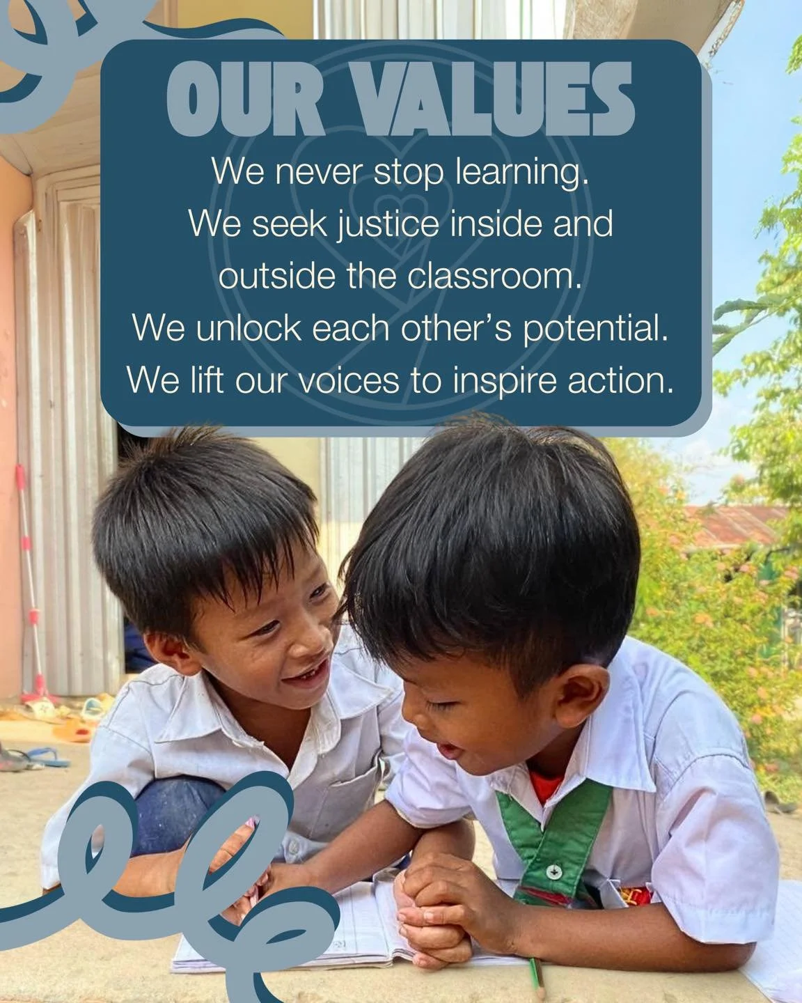 At the heart of everything we do are our values:

We never stop learning.

We seek justice inside and outside the classroom.

We unlock each other&rsquo;s potential.

We lift our voices to inspire action.

These values guide our work, our teachers, a