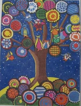 MaggieCo - Owls in Fabulous Tree M-1367.jpg