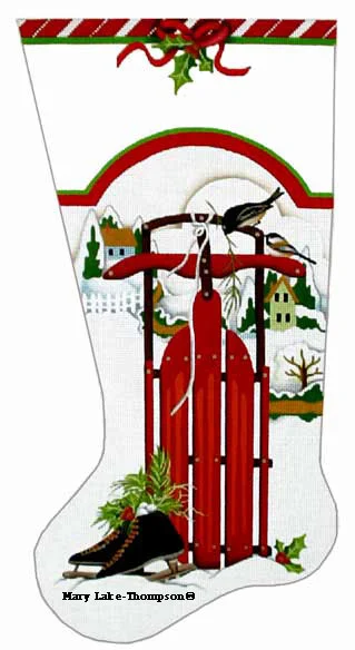 MLT127 Red Sled Stocking.jpg