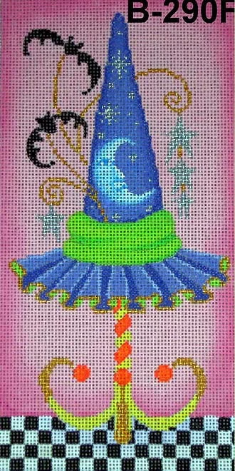 80 - B-290F Witch Hat w Bats and Stars 18.jpg