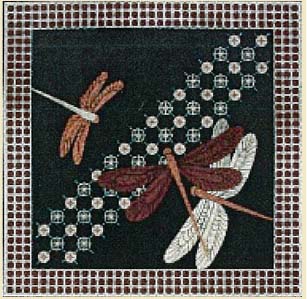 45 - P147 Dragonflies - Black Canvas Trubey.jpg