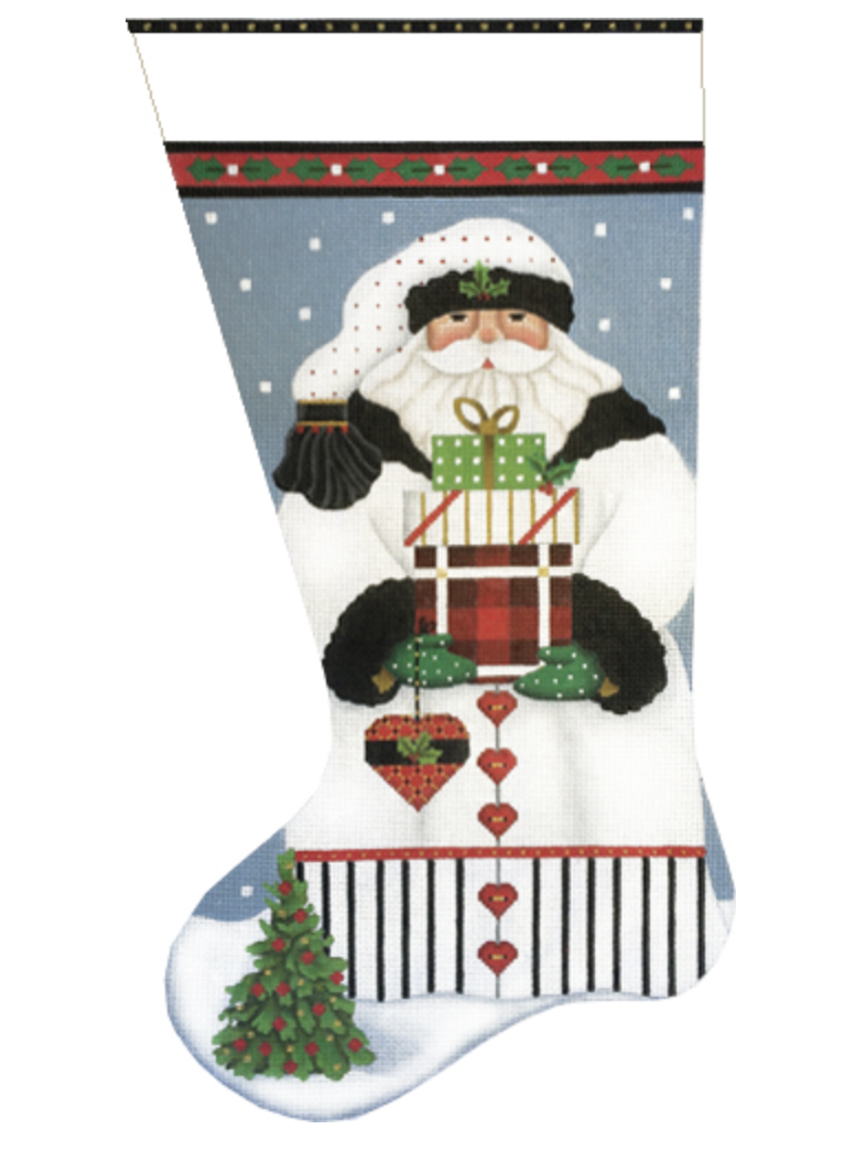 Melissa Shirley # 205-MM Forest Santa Stocking