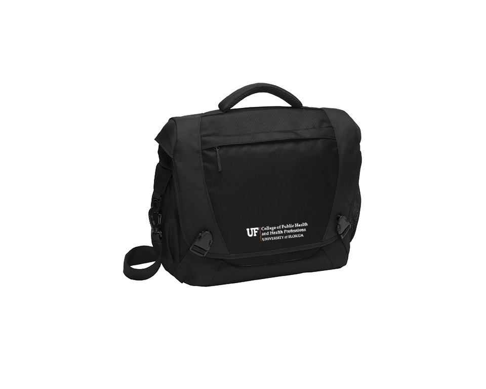 Computer Messenger Bag in Black. BG306 — Alma Mater Design