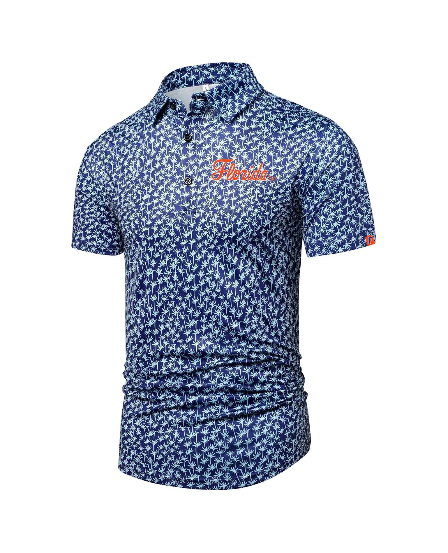 Florida Script Full Palms Polo - Modern Fit