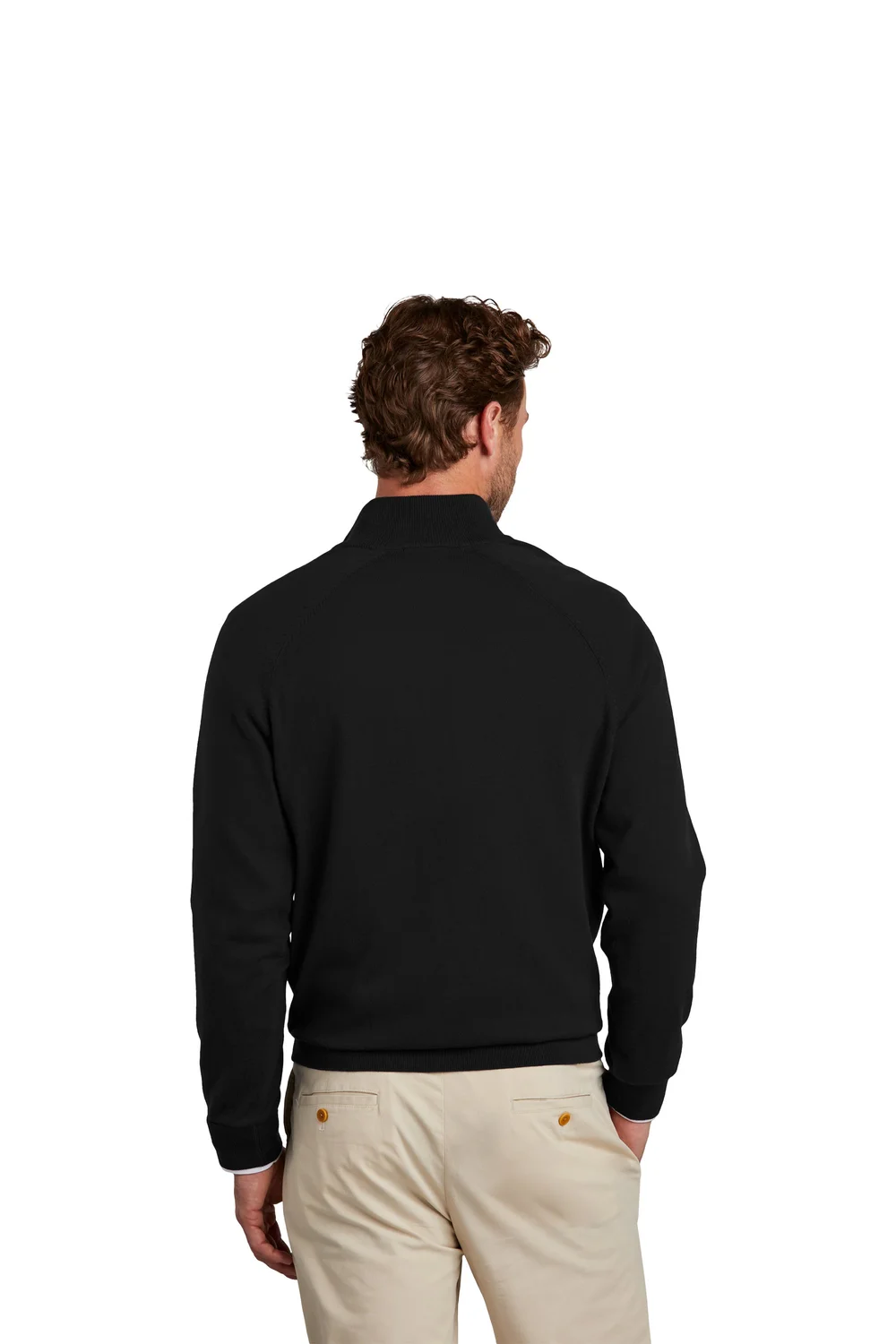 Brooks Brothers® Cotton Stretch 1/4-Zip Sweater with Swinging