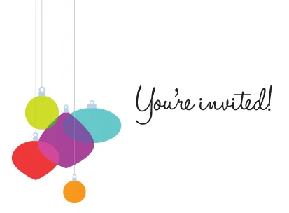 Holiday Party Invitation Design | moxiestudio.com