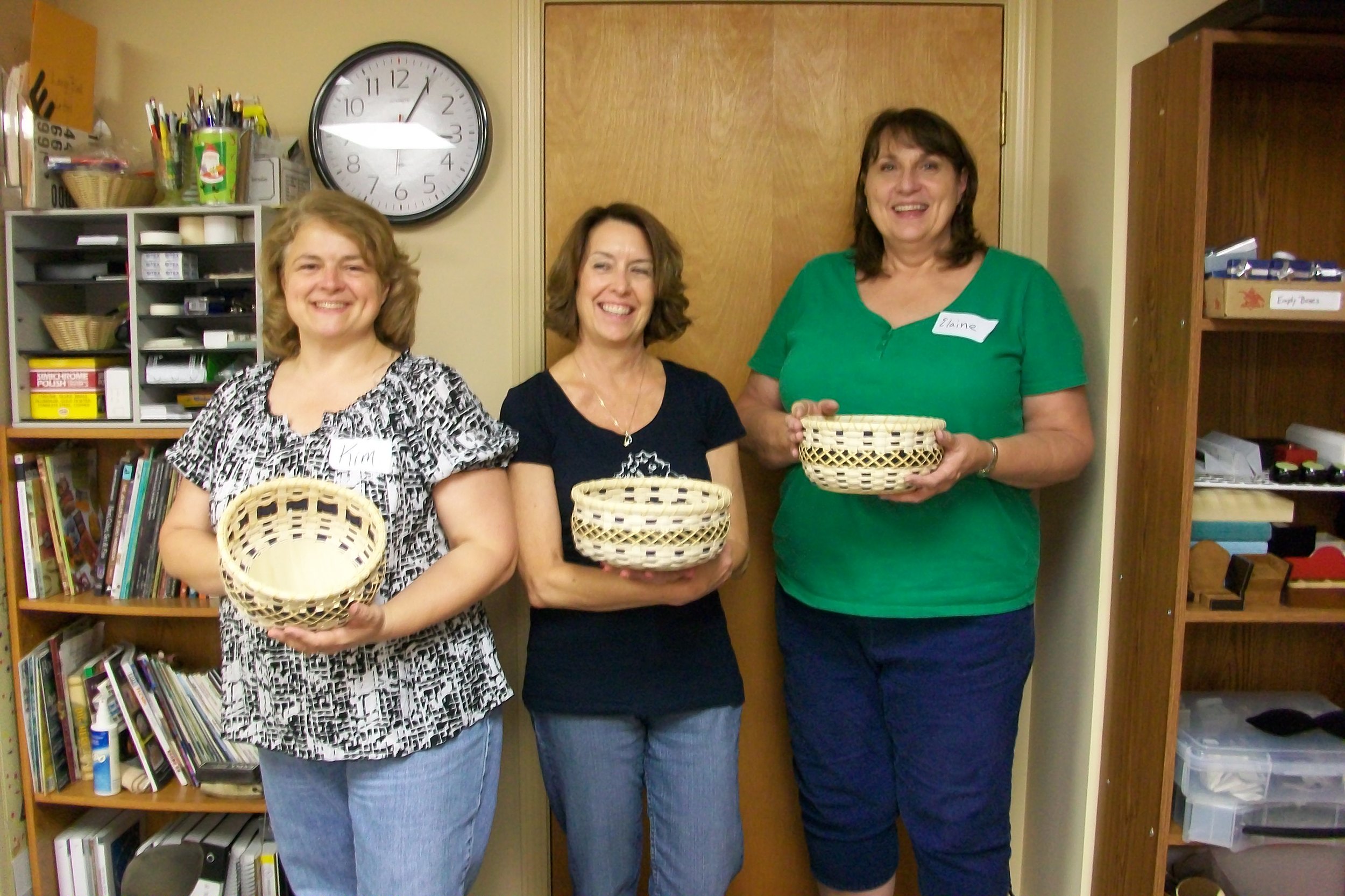 One of our recent classes. Their baskets turned out like pros!!
