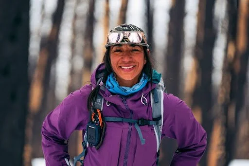 An image of Dani during the trip with AdventurUs.