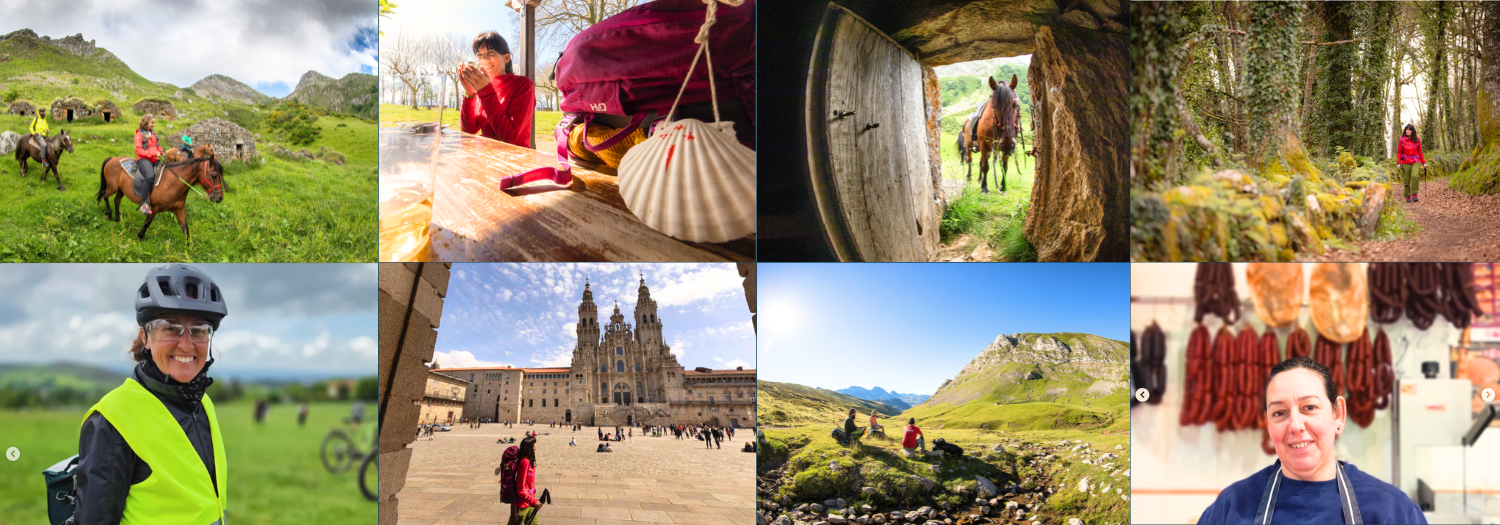 Collage of images from our Camino Primitivo adventure trip.