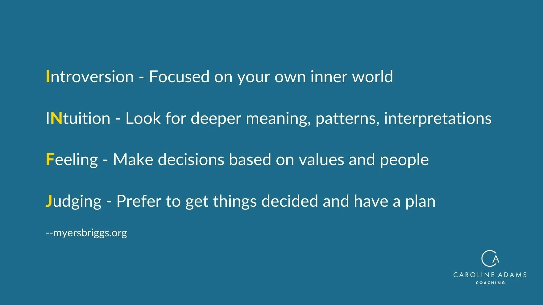 INFJ careers personality type