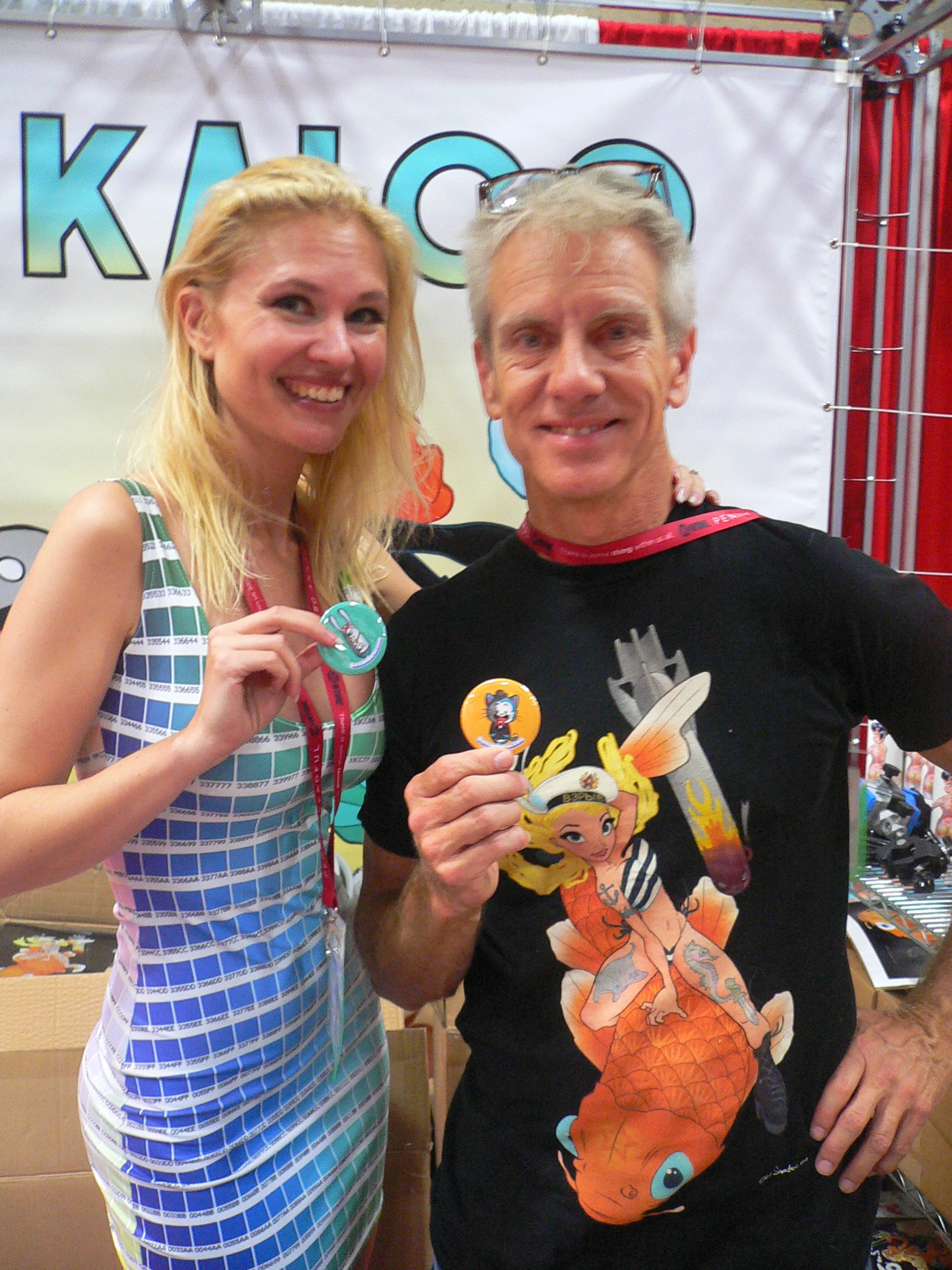 Chirs sanders got one of my pins :)
