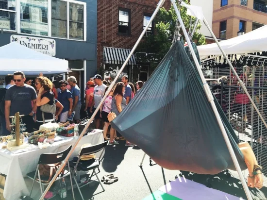 Cocooning in the middle of Nyack Street Fair