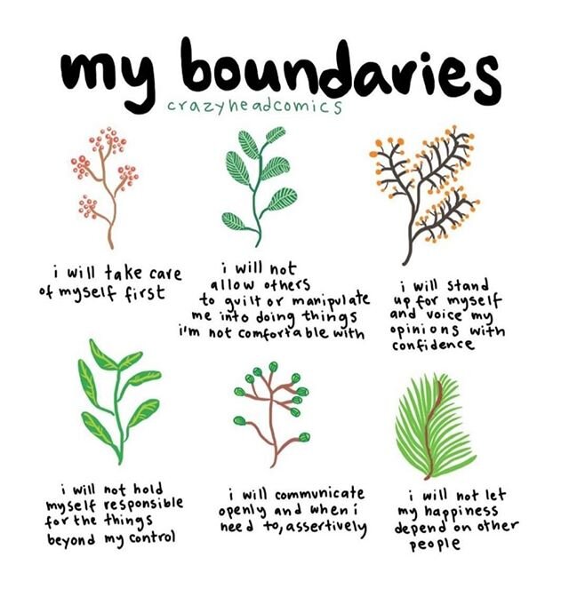 FYI: You&rsquo;re allowed to have personal boundaries even as your city reopens. ⚠️ ⁠⁠
⁠
...⁠
Repost from @mindbodygreen @crazyheadcomics 🙏🏼
