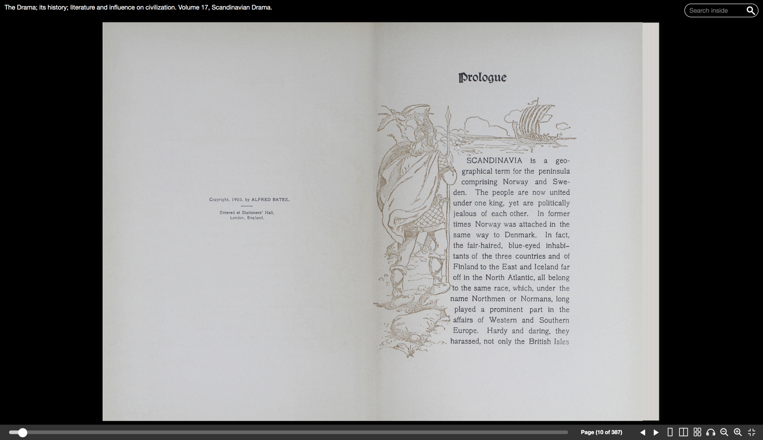    Title page verso, Prologue   .  