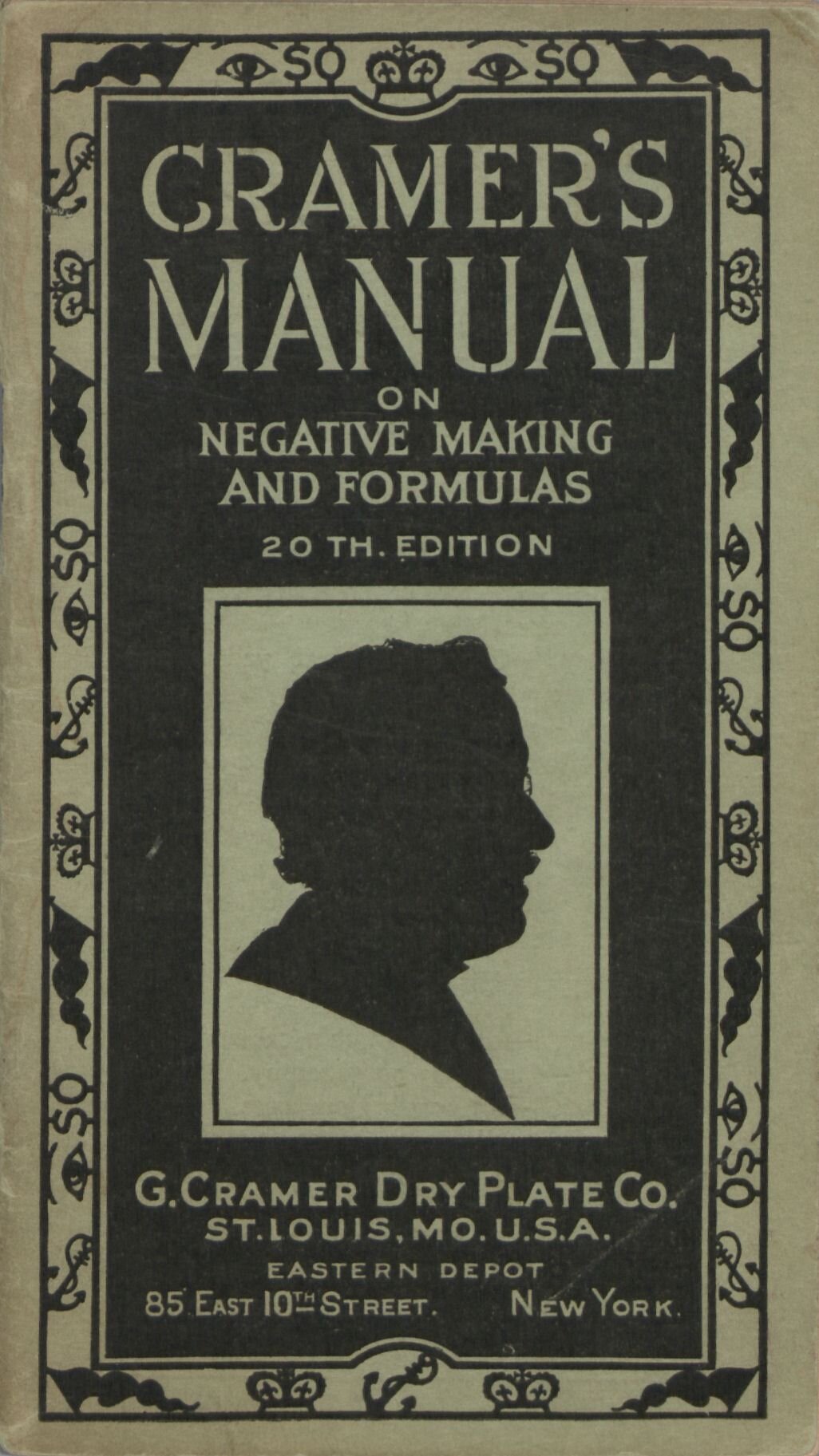     Cramer's Manual on Negative Making and Formulas    &nbsp;(St. Louis, MO: G. Cramer Dry Plate Co., 1912).  