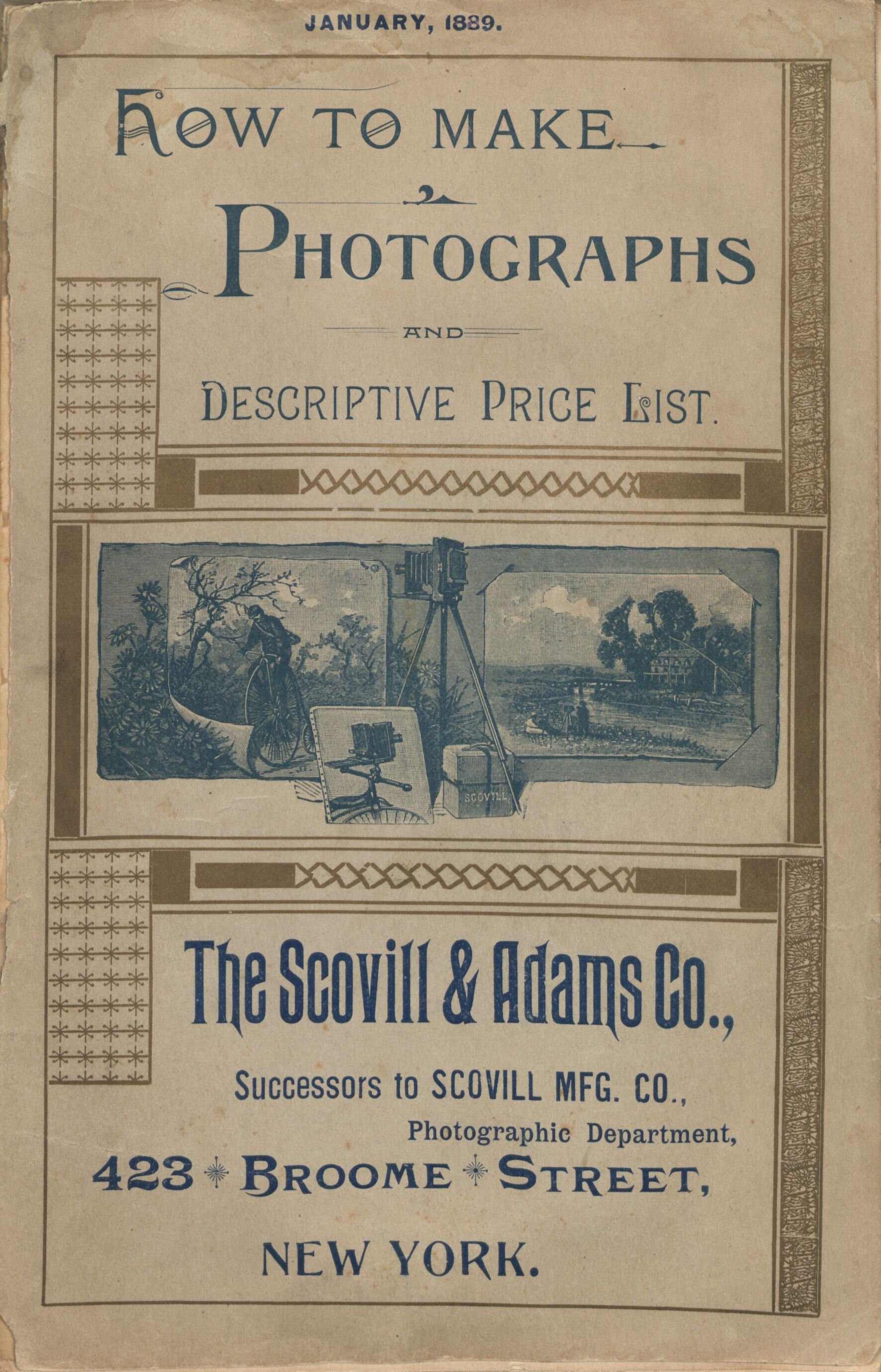     How to Make Photographs: And Descriptive Price List    &nbsp;(New York: Scovill Manufacturing Co., 1889).  