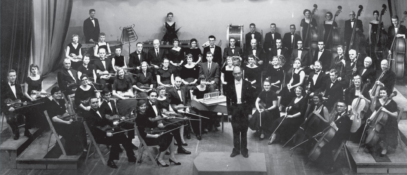 Walla Walla Symphony with conductor William Berry, 1951