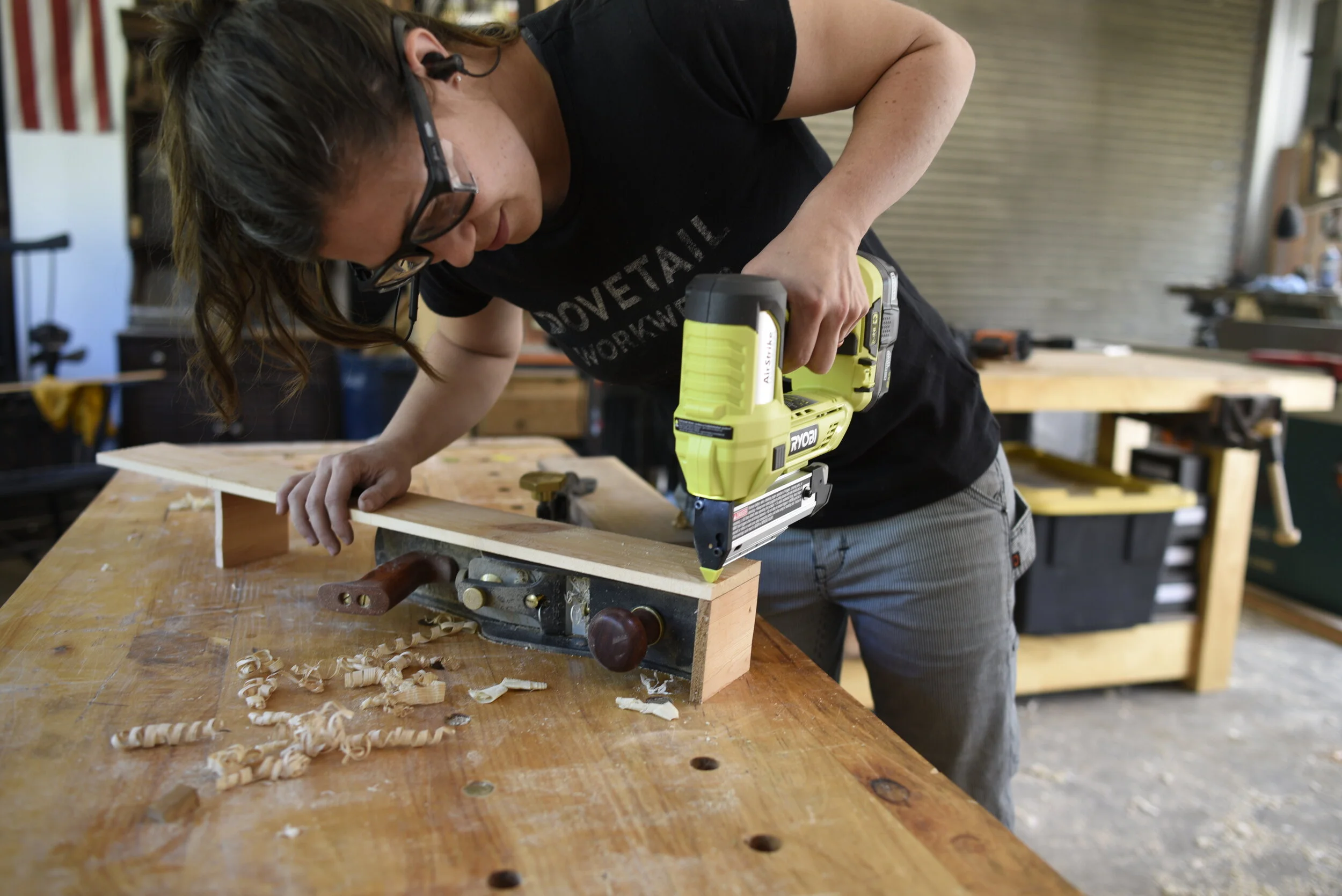 Nail Gun Cordless Ryobi Nail Gun RYOBI P318-PSK005 ONE+ 18V