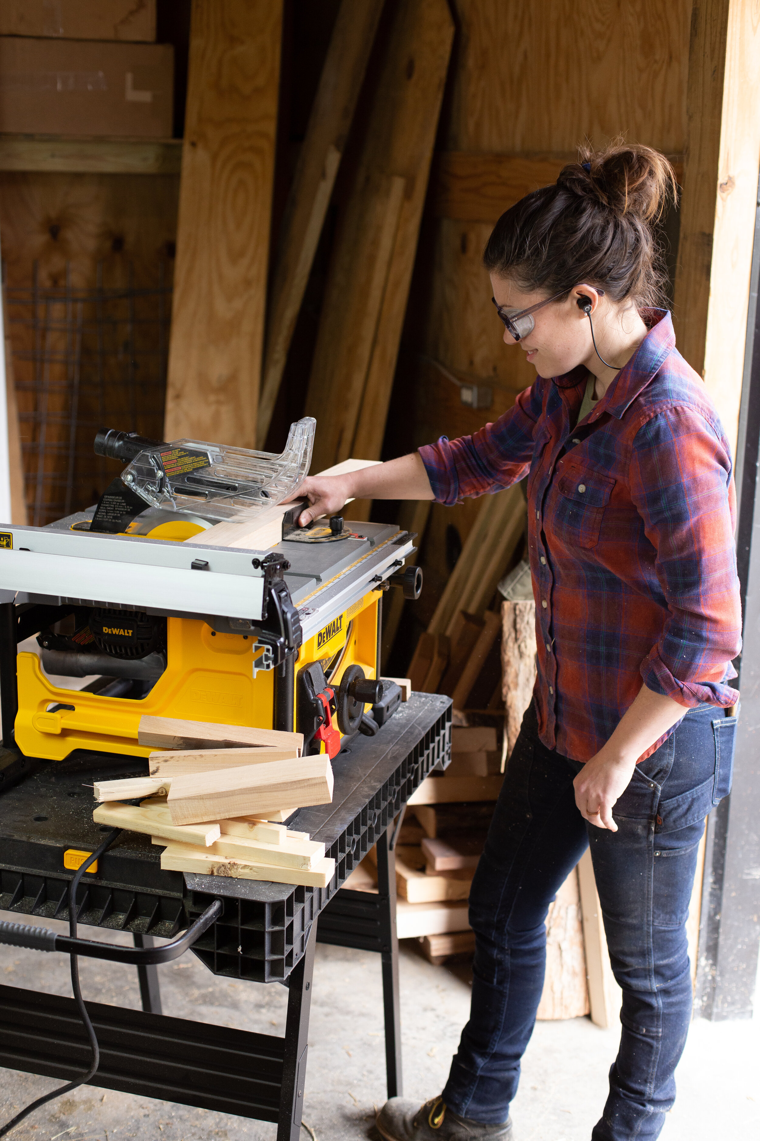DeWalt Compact Jobsite Table saw and 33 in. Folding Portable Workbench —  Anne of All Trades
