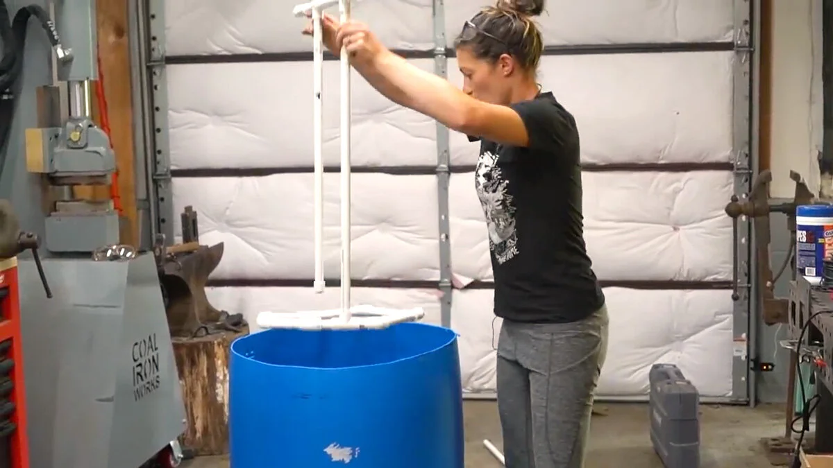 Compost Tea Barrell DIY Compost Tea Brewer — Anne of All Trades