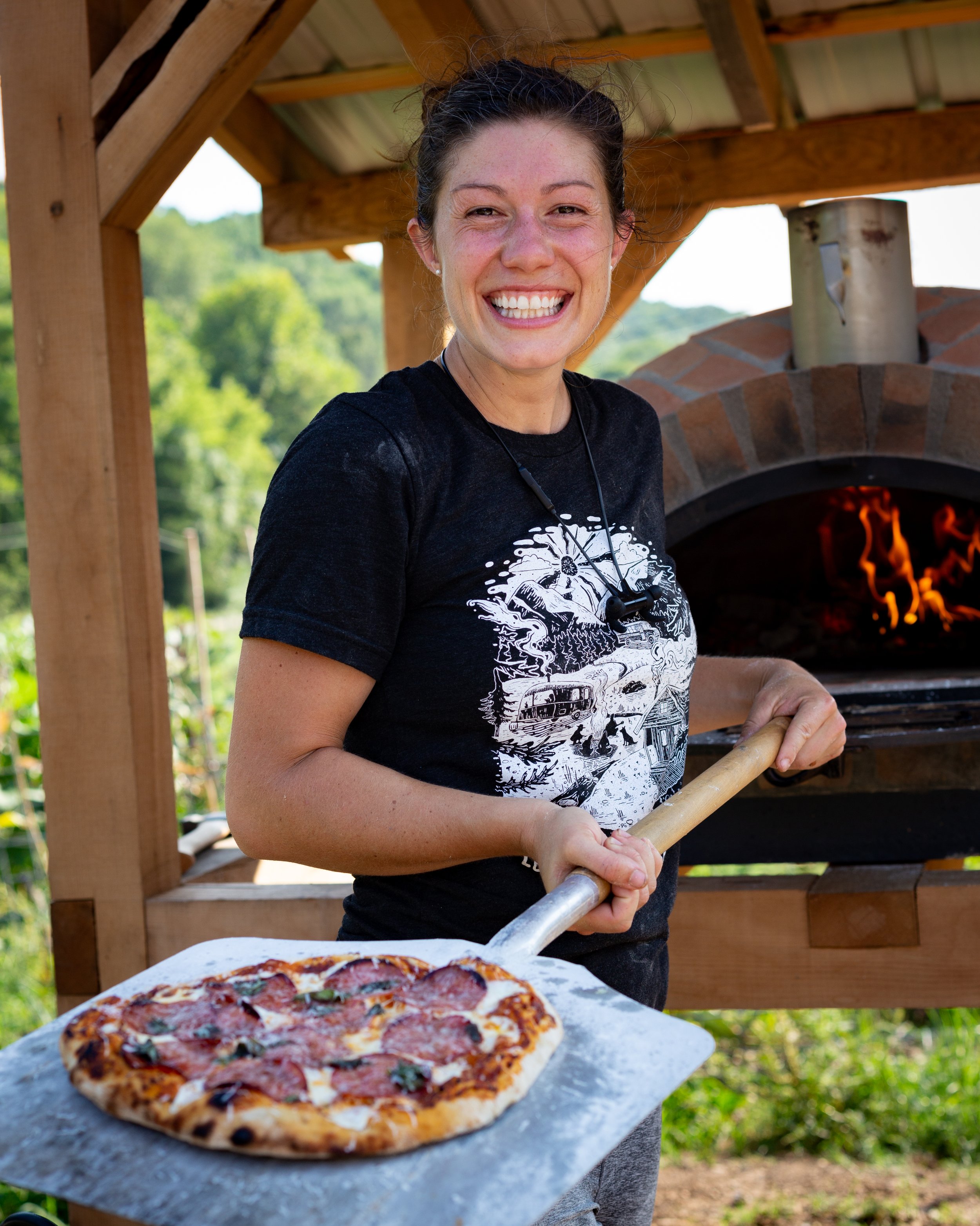 WOOD FIRED PIZZA!
