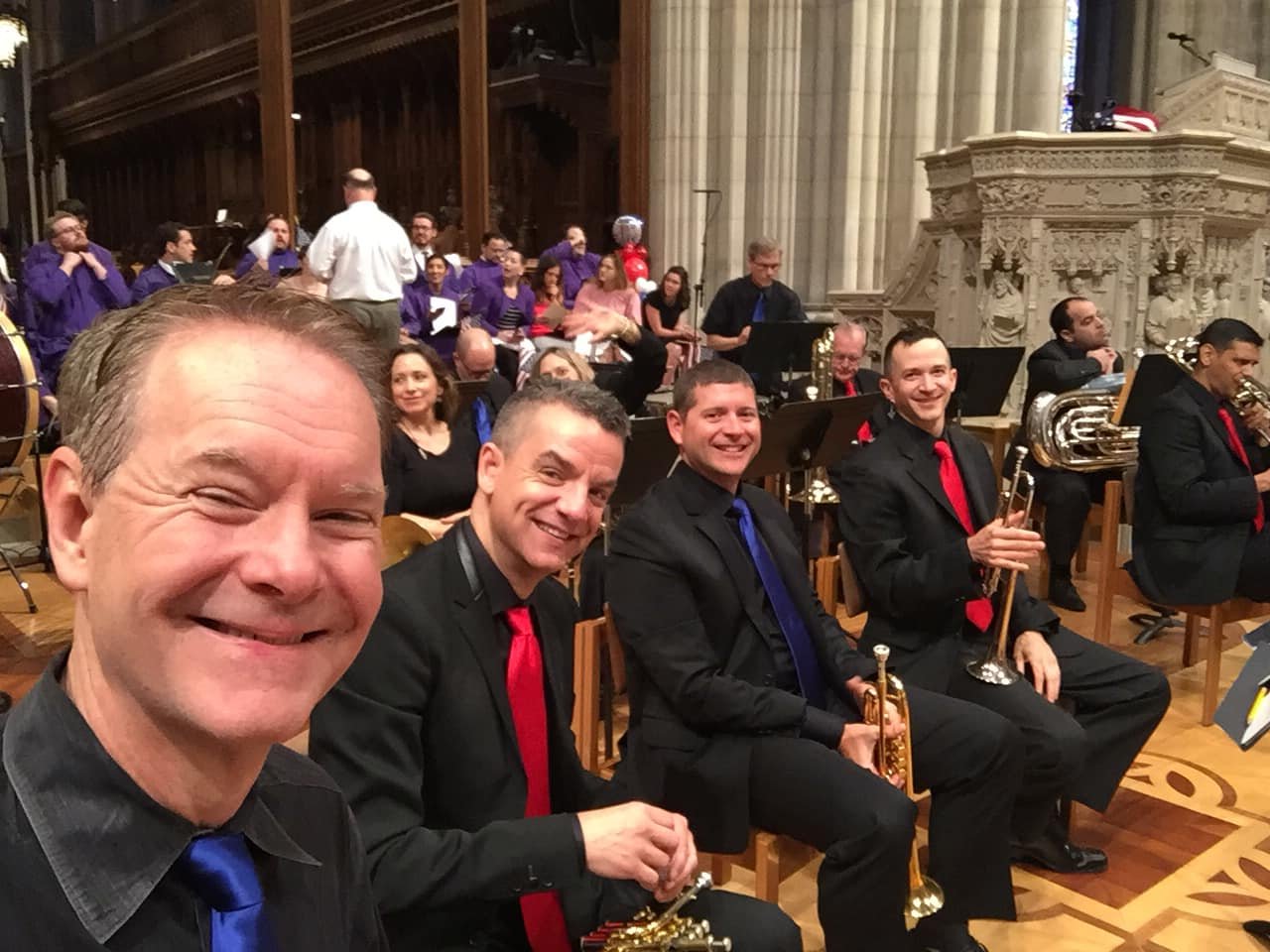 Fun Washington Symphonic Brass gig with Phil Snedecor, Joe Burgstaller, and Kevin Businsky.