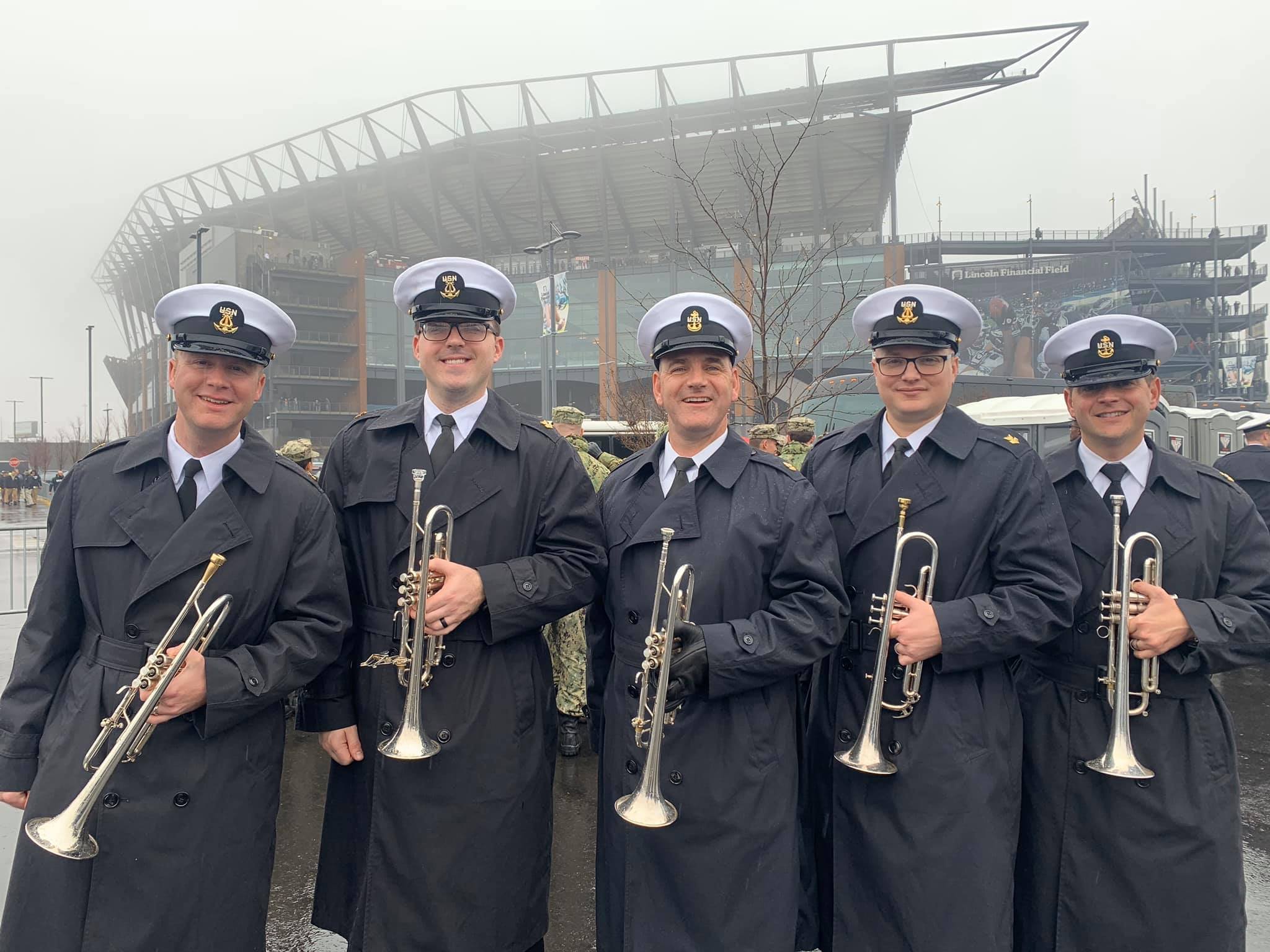 Army/Navy Trumpet shot.