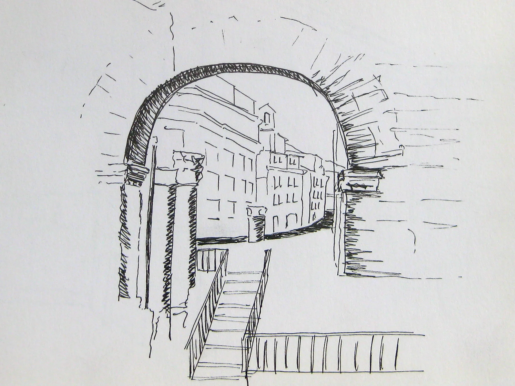 Travel Sketch - Roman Street