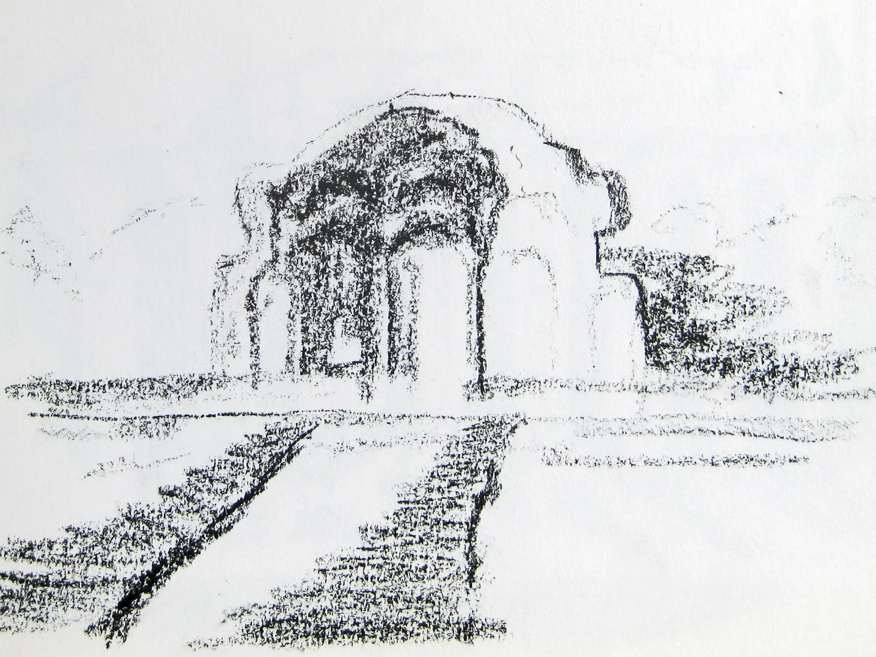Travel Sketch - Hadrian's Villa (Copy)