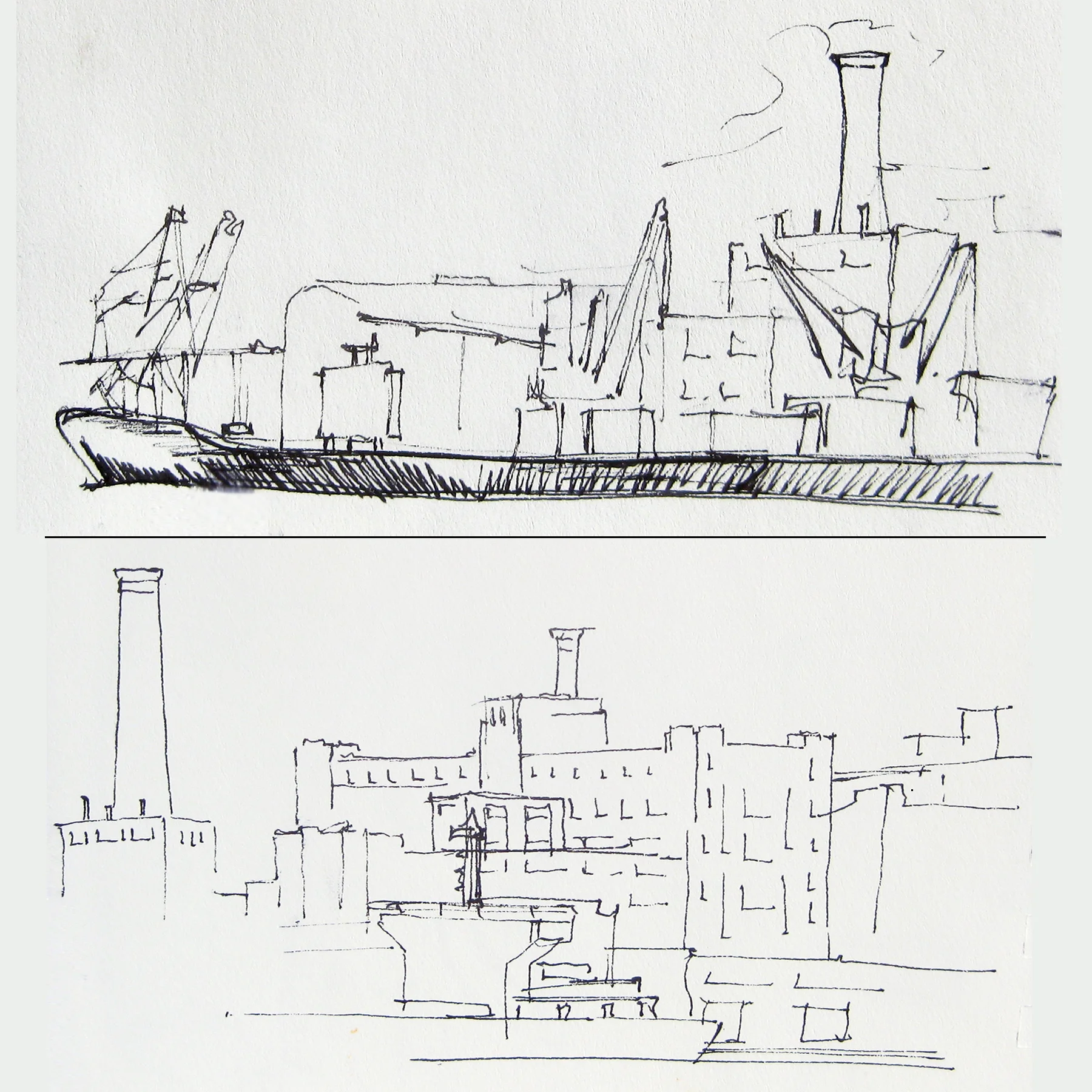 Sketches - Domino Sugar Factory