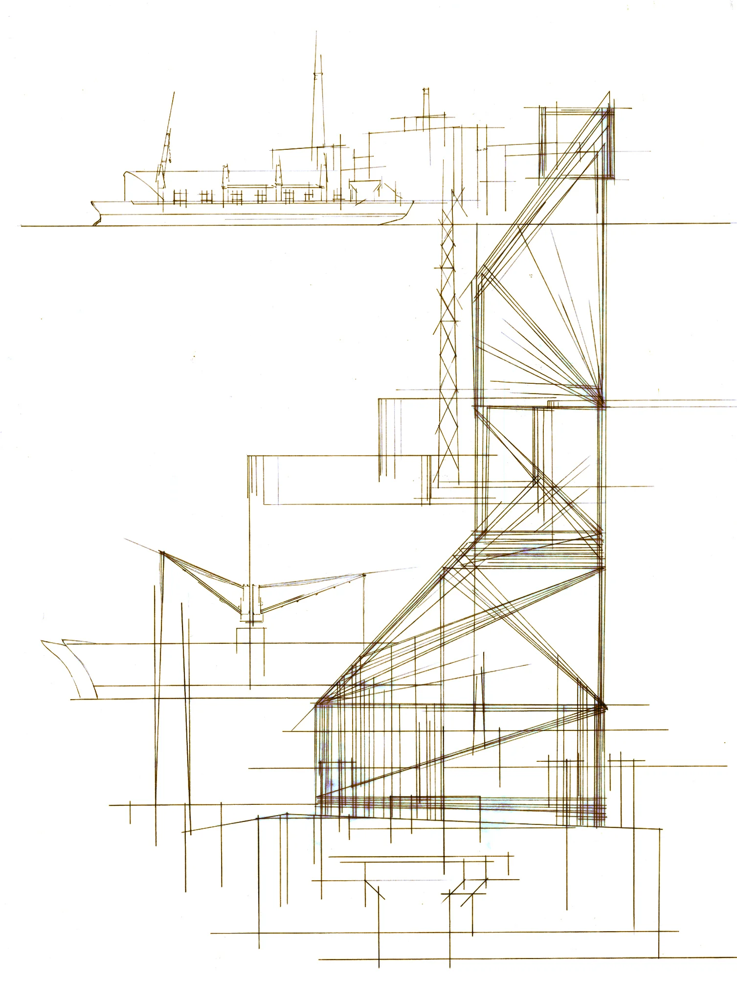 Drafted Sketch - Domino Sugar Factory