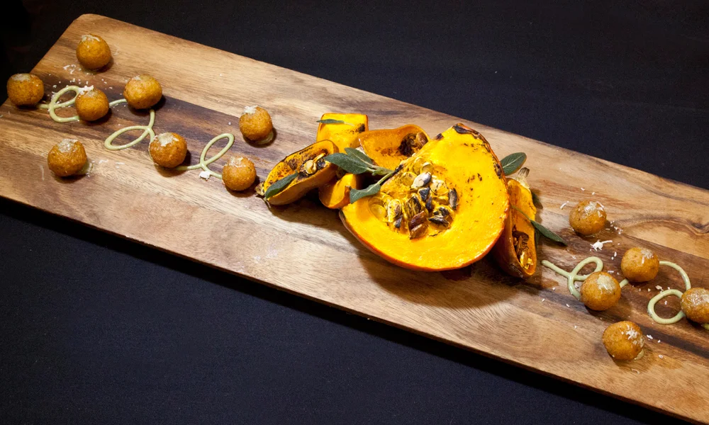 Butternut Squash Arancini, Brown Butter Sage Sauce