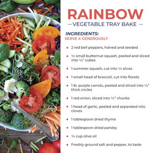 Rainbow Vegetable Tray Bake — Bridgit Danner, Functional Health Coach ...