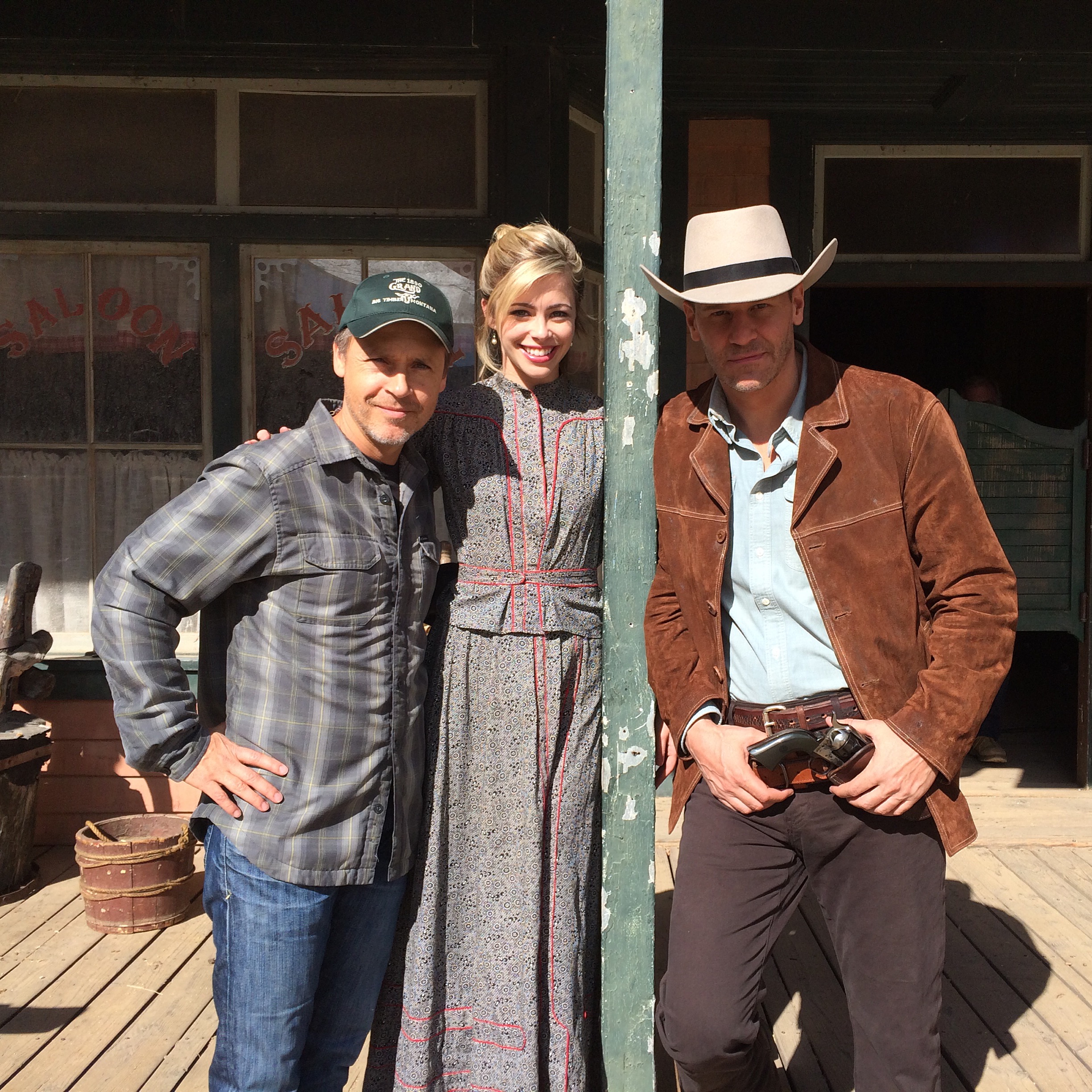  with Chad Lowe, the director, and David Boreanaz star of Bones 