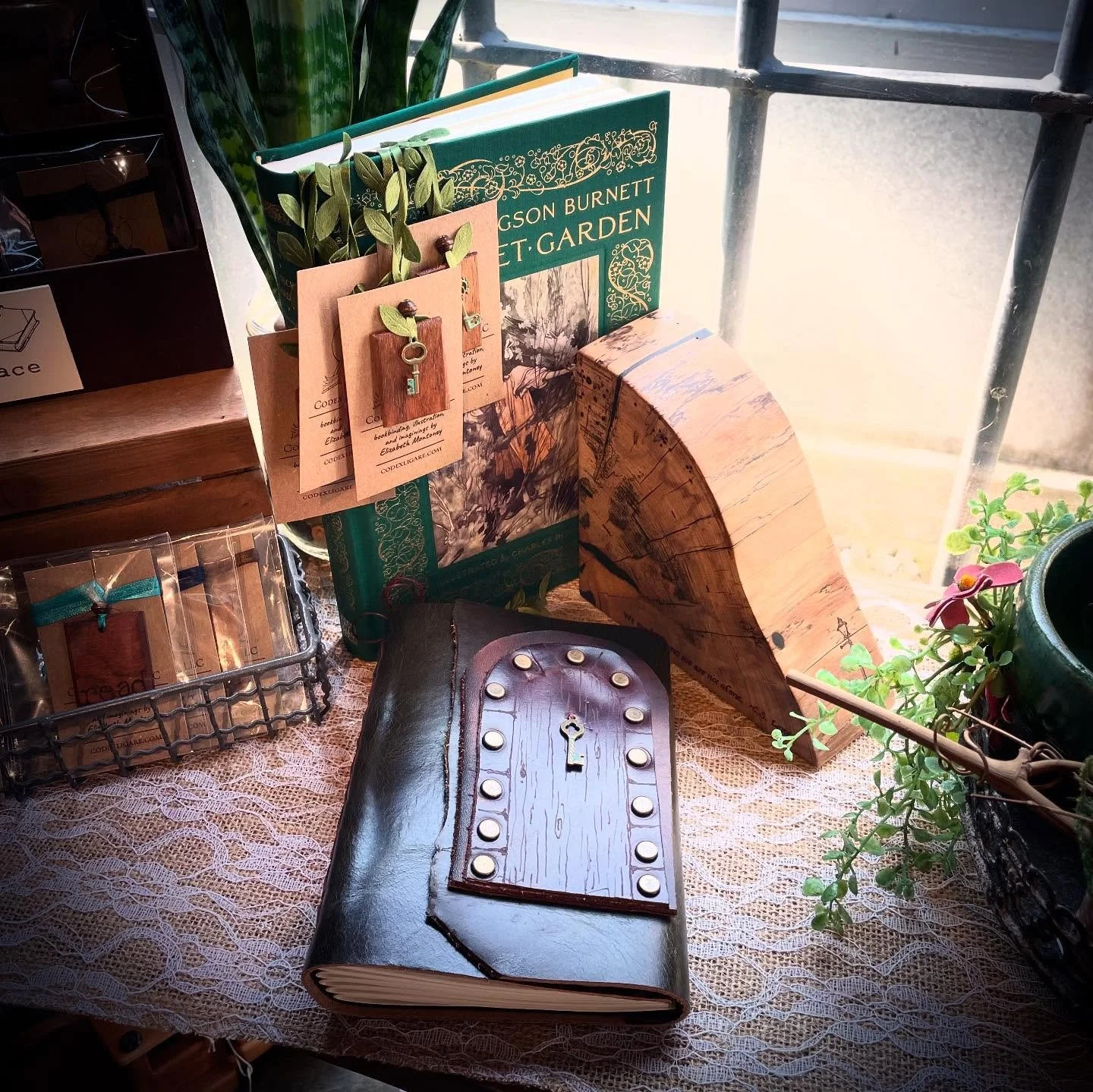 No upcoming shows for a little while as I step back and try to finish some home projects, but I will keep you posted on where I will be next! In the meantime, you can find my bookends and Secret Garden series, as well as any felted work I currently h