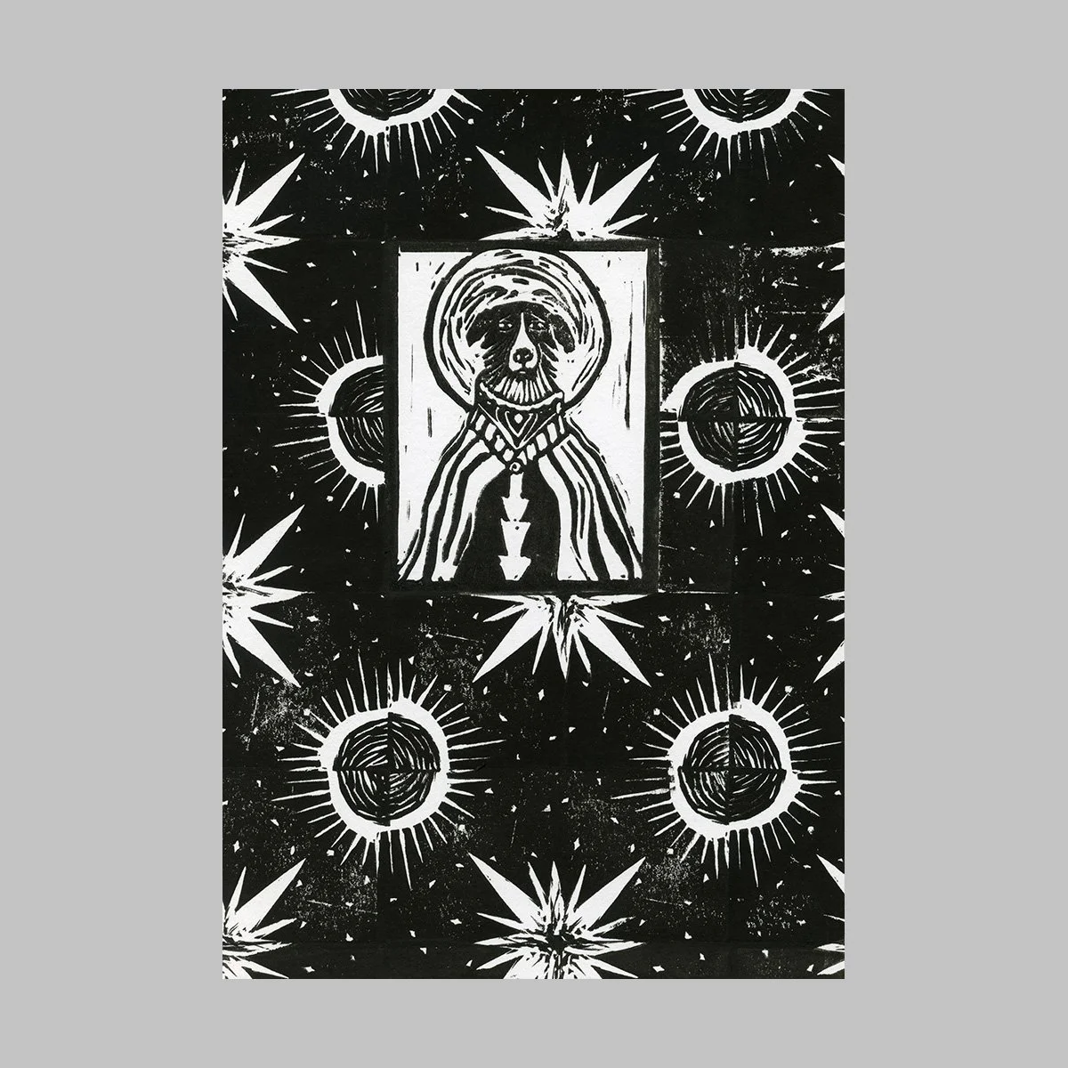 Original block print / The Great Momo IV