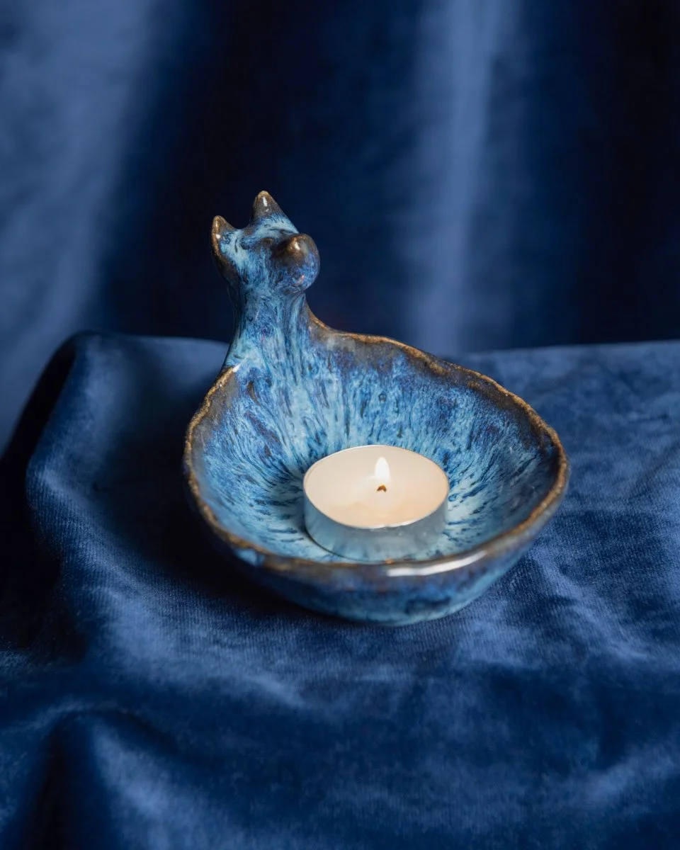 Mini Fire Pit, Blue