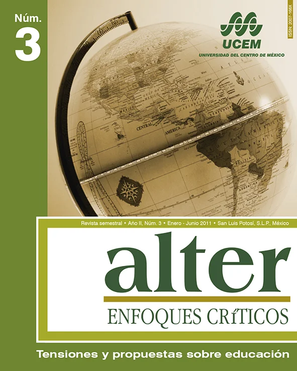 Alumnos migrantes con experiencia escolar en Estados Unidos - Marco Aurelio Navarro Leal y Guadalupe Saavedra Rodríguez El Proyecto de Servicio Nacional Peraj en Israel: Comparación de la experiencia en un contexto mexicano -Graciela Martínez Gutiérrez y Sergio Manzo Andrade Estresores académicos y satisfacción estudiantil en alumnos de educación media superior - Arturo Barraza Macías Conectividad digital: Un análisis de cobertura en la región centro sur de San Luis Potosí - Juan Carlos Neri Guzmán, Claudia Cecilia Rojas Salas y Sonia Minerva Aranda Segura Legitimidad: Estudio de las estrategias utilizadas por dos agencias de acreditación educativa para obtenerla y mantenerla - Ada Gema Martínez Martínez Reseña: Del malestar docente a las investigaciones sobre la salud mental de los agentes educativos - Miguel Navarro Rodríguez