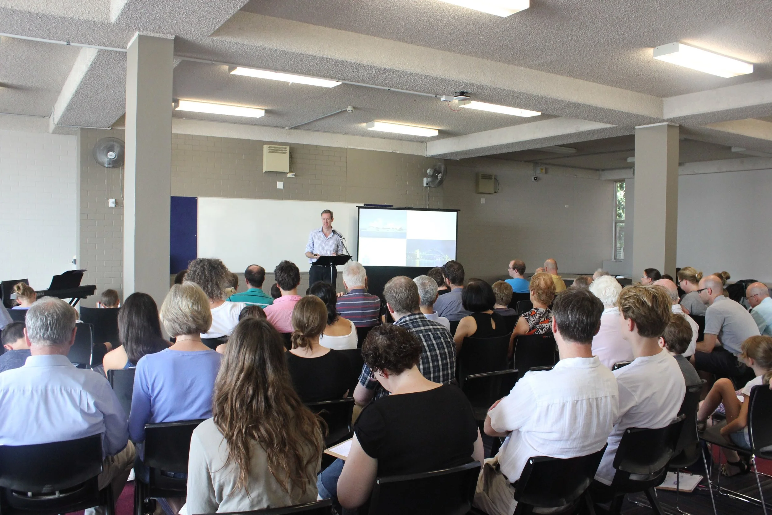 The text for Hornsby Presbyterian Church was Matthew 16: 13 - 20 which feature Jesus words, "I will build my church".