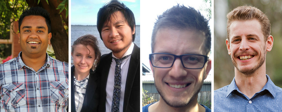 (L-R) Shebu John, Stephen Tan, Aaron Boyd, Pete Greenwood